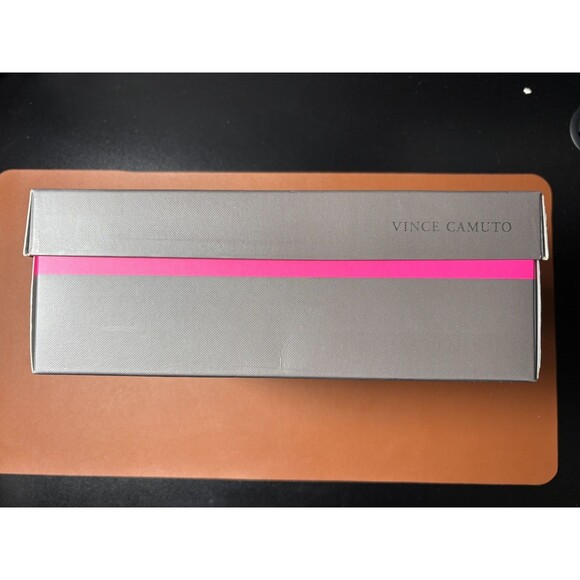 Vince Camuto Vc-Winderly Ankle Strap Block Heels Buff Baby Sheep Leather 9M - Picture 10 of 16